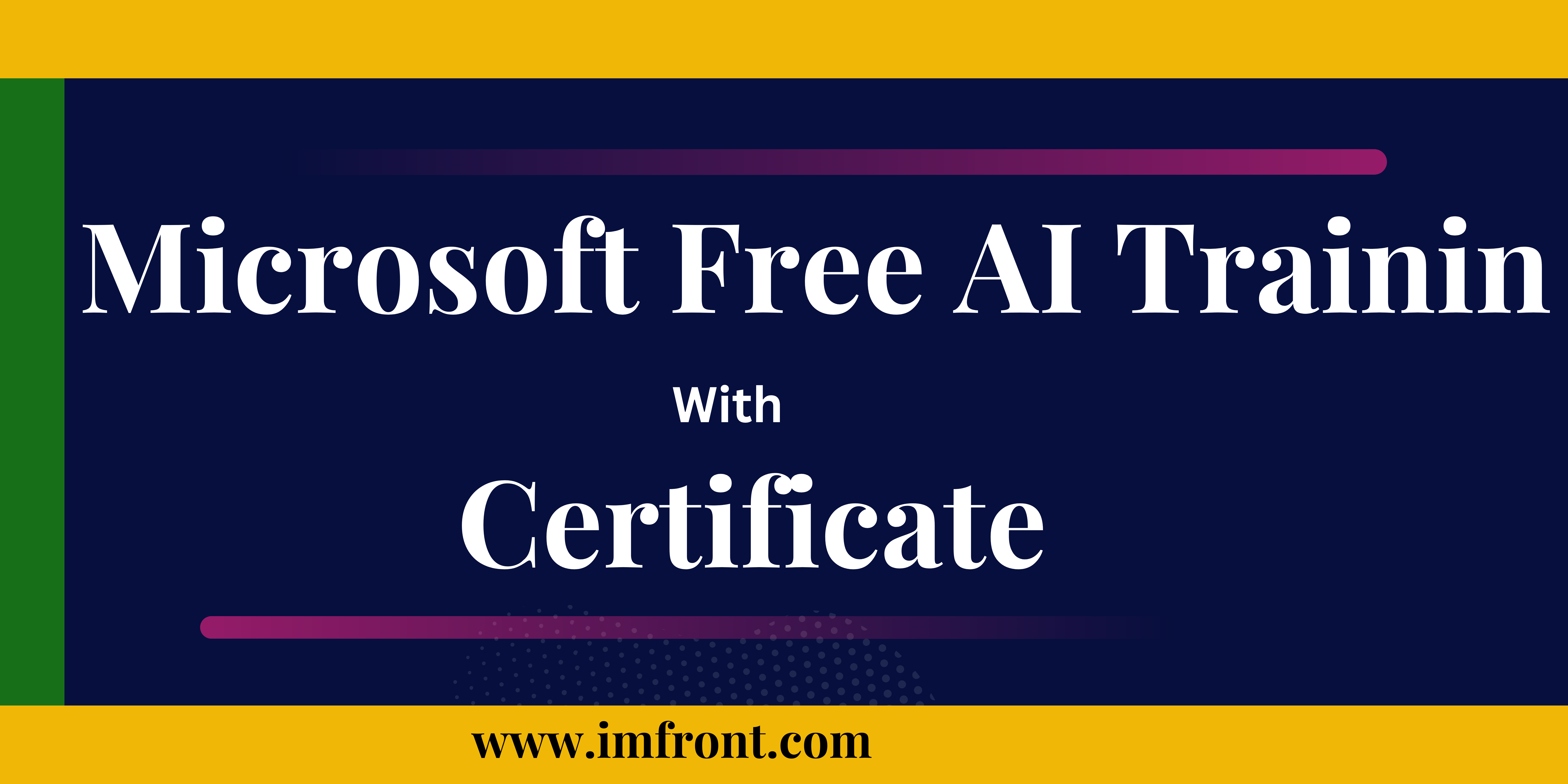 Microsoft free Ai training course