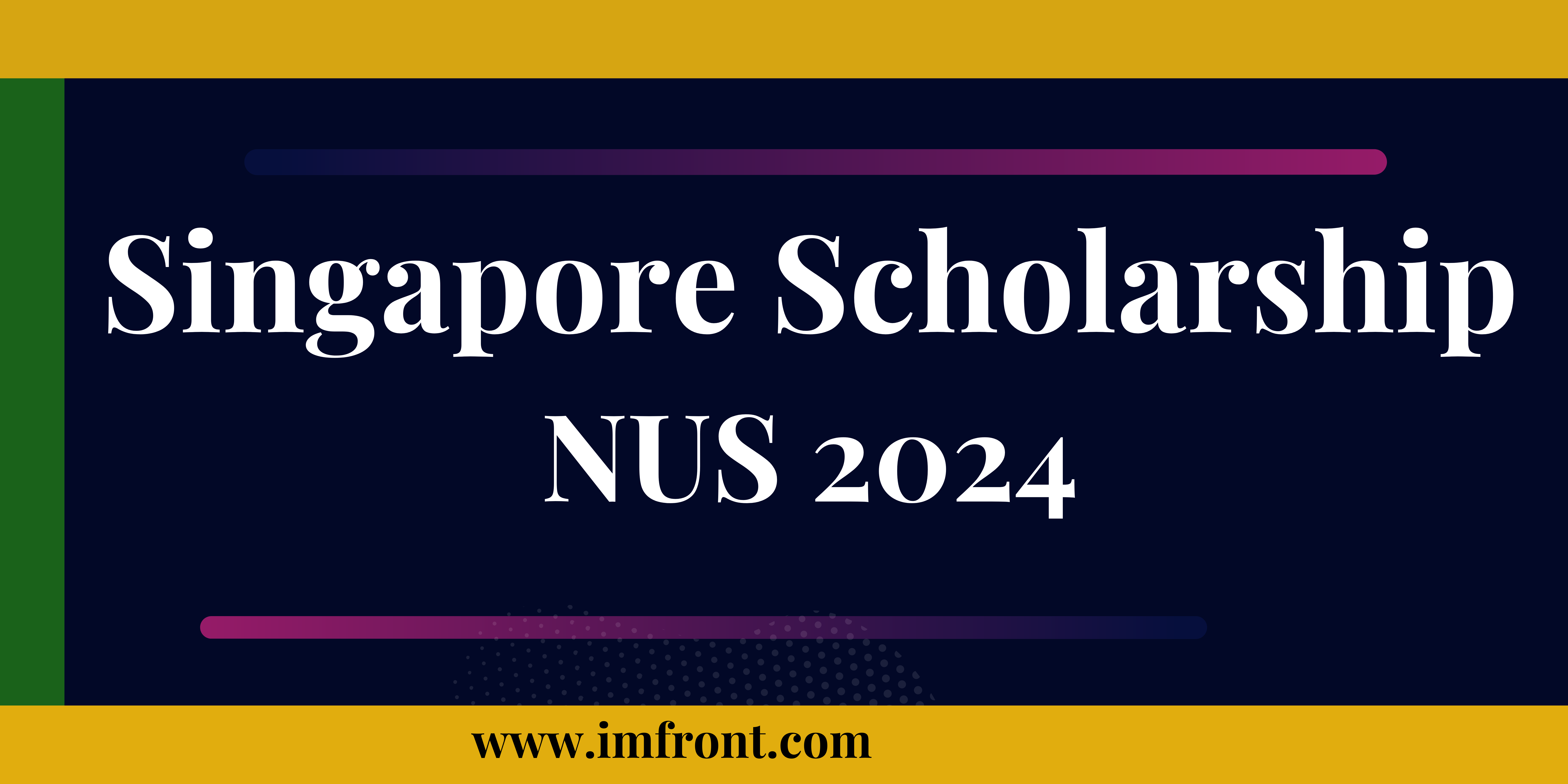 National University Of Singapore Scholarship Best Guide2024